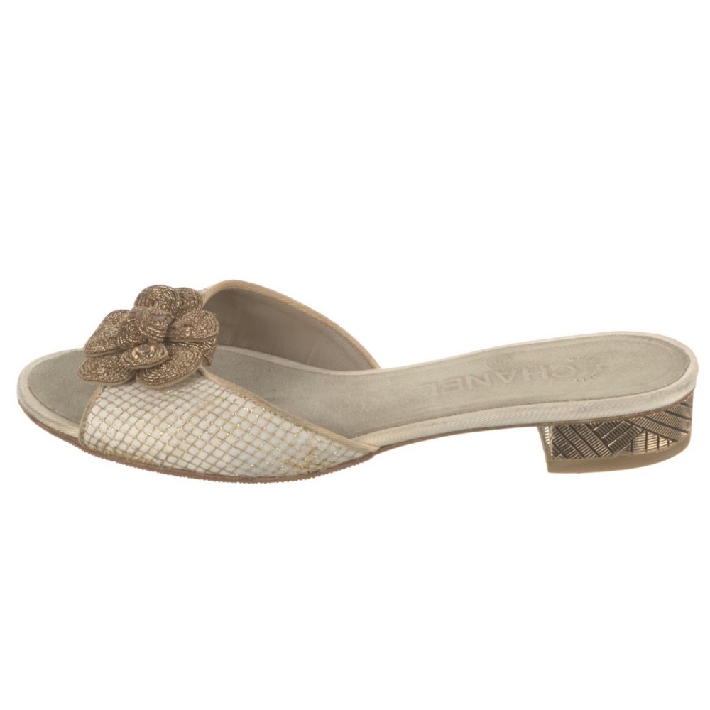 Chanel Size 38.5 Interlocking CC Logo Slides - Picture 3 of 11
